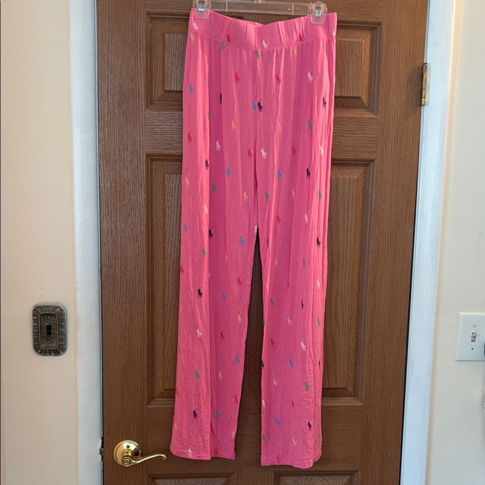 Ralph Lauren Pink Lounge Pants with Yellow Tag